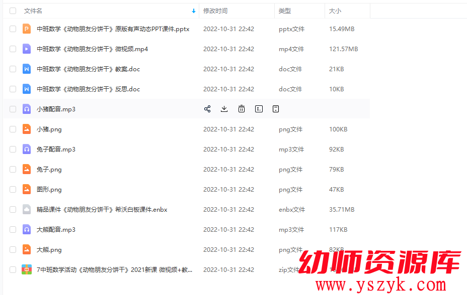 图片[1]-中班数学活动《动物朋友分饼干》2021新课 微视频+教案+PPT课件+希沃白板+教案+配音A0033-幼师资源库